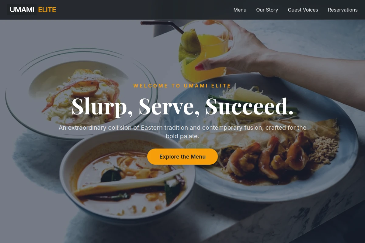 Craft Asian Fusion Food