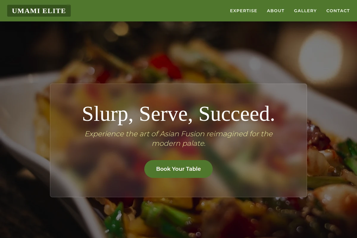 Ceramic Asian Fusion Food