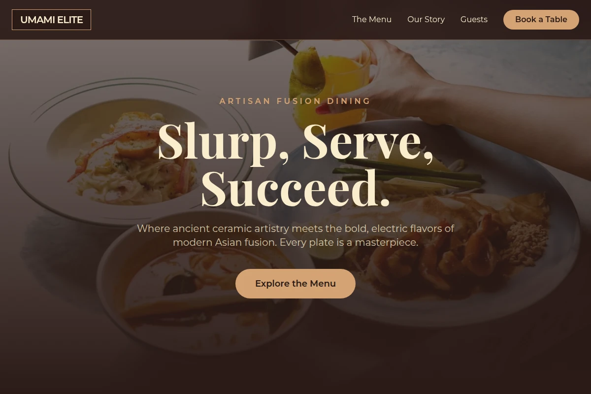 Ceramic Asian Fusion Food